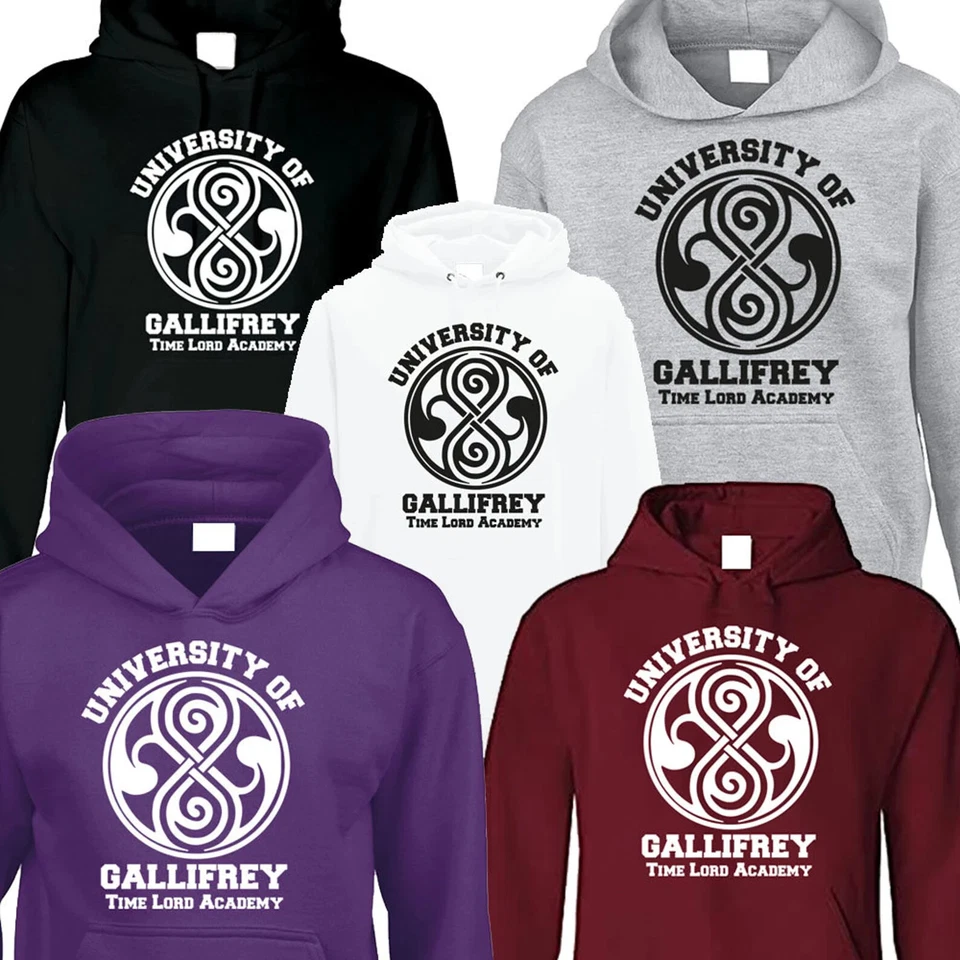 University of Gallifrey Mens Hoodie Funny Fan Retro Gift Novelty Dr Who Inspired - Image 1 of 1