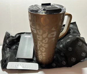 Brumate Toddy 22 oz Insulated Coffee Mug GOLD LEOPARD Discontinued NEW in Box - Imagen 1 de 15