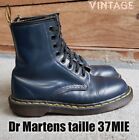Dr MARTENS taille 37 UK4 cuir Marine 1460 MIE vintage