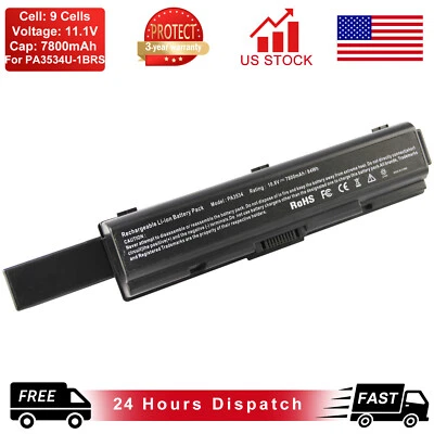 Bateria de 9 células para Toshiba Satellite PA3533U-1BRS PA3534U-1BRS PA3535U-1BRS - Imagem 1 de 4