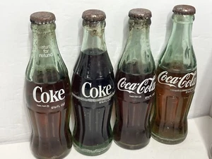 VINTAGE - COCA-COLA - FLASCHEN - 6 1/2oz - NEW OLD STOCK - UNGEÖFFNET [4 Flaschen] - Bild 1 von 6