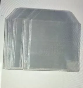 20 CD DVD Blu ray Clear Sleeves Plastic Wallet with Flap High Quality - Afbeelding 1 van 1