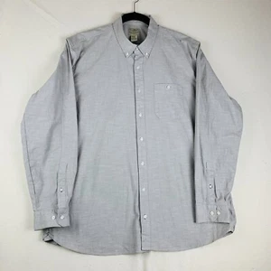 L.L. BEAN Men's Khaki Solid Long Sleeve Button Down Cotton Blend Shirt XL-TALL - Picture 1 of 12