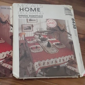 McCalls 8438 Home Decor Modello Pranzo Essentials Tovagliette Sedia Pad Runner - Foto 1 di 6
