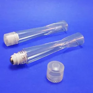 Empty Clear Plastic 12ml Cosmetic Roll On Lip Gloss Lip Shine Tube Packaging - Picture 1 of 2