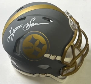 LYNN SWANN SIGNED AUTO PITTSBURGH STEELERS SLATE MINI HELMET BECKETT/BAS WITNESS - Picture 1 of 4