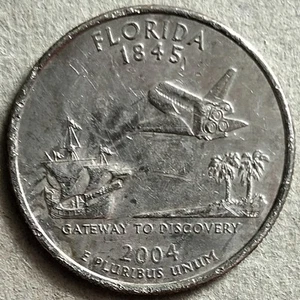 USA 2004 Florida State Quarter Dollar Commemorative coin - Picture 1 of 2