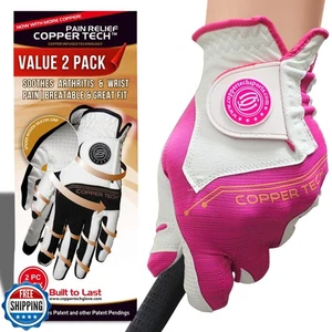 Copper Tech Ladies Golf Gloves Women Right Handed Golfer or Left Handed Golfe - Picture 1 of 5