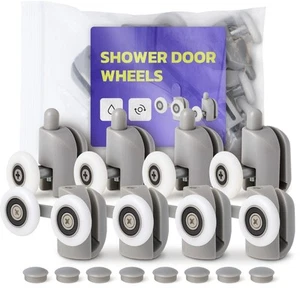 Duschkabinenrolle 23 mm 4x Obere 4x Untere Rolle für Duschkabine Ersatzrollen - Bild 1 von 9