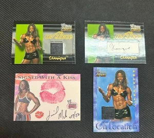 wwe absolute divas Shaniqua Auto/relic  Of 4 - Picture 1 of 2
