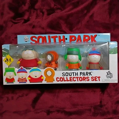 Vintage 2006 Mezco South Park Series Set 4 Cartman Kenny Stan Kyle Figures & Box - Image 1 of 4