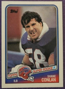 1988 Topps #232 Shane Conlan Super Rookie Football Karte Buffalo Bills! WACHSFLECK - Bild 1 von 2