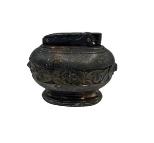 Vintage Ronson Melrose Table Lighter Floral Design Made In USA Untested Used - Picture 1 of 10