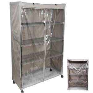 Cubierta de estante de almacenamiento estante de alambre estantería protectora contra el polvo, se adapta a bastidores 48" Lx19""... - Imagen 1 de 6