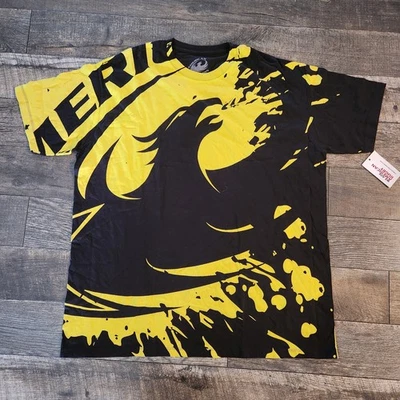 Crazy AOP Phynix графический регби бренд футболка мужская 2XL черный желтый Awmercan  - Изображение 1 из 4