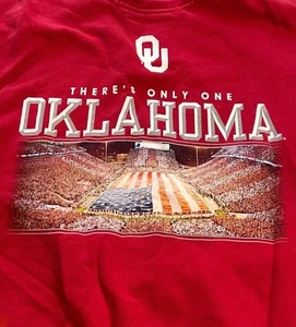 Sudadera roja de colección Majestic There's Only One Oklahoma Sooners para hombre grande deportiva - Imagen 1 de 10