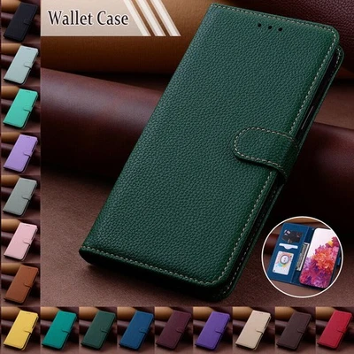 For iPhone 17 Pro Max/Air/16e/15 Pro Leather Flip Phone Wallet Stand Case Cover - Image 1 of 4