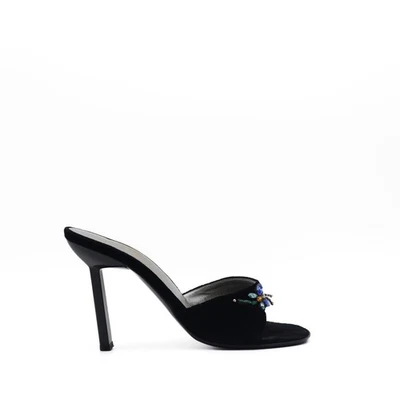 Guiseppe Zanotti Vintage Y2K Libélula Terciopelo Tacón Toboganes Talla 39 Foto 1 de 4