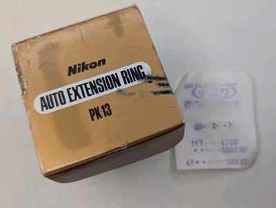 Nikon PK-13 Auto Extension Ring in Original Box W/ Receipt + Manuals Included - Image 1 of 4