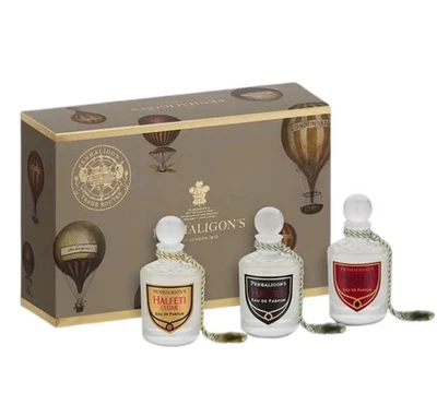 Penhaligon’s Halfeti Trio Mini Colección Set Halfeti Cedro, Cuero Halfeti NUEVO Foto 1 de 4