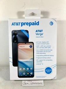 Locked To AT&T ATT Verge Galactic Blue Prepaid Smartphone 6.75” 50MP 64GB NEW! - Picture 1 of 2