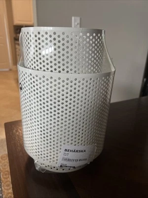 NEW IKEA Beharska Lantern For Block Candle 10” White, 704.259.53 - Image 1 of 2