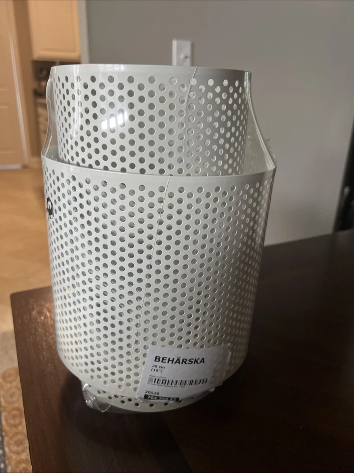 IKEA Beharska Lantern for Block Candle 10" White 704.259.53