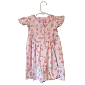 Cary San Francisco Mädchen weiß & rosa Rüschenkleid Größe 3T - Bild 1 von 5