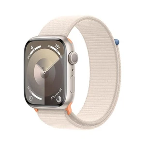 Apple Watch Series 9 45mm GPS Boîtier Starlight Boucle Starlight Très bon état - Photo 1 sur 1