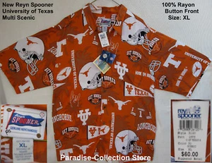 NEU REYN SPOONER SCHÖNES LIZENZIERTES UNIVERSITY TEXAS FOOTBALL-TEAM SELTEN XL - Bild 1 von 8