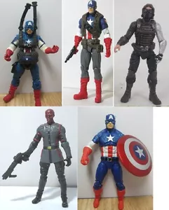 Avengers CAPTAIN AMERICA CAPITAN winter soldier RED SKULL Action figure - Foto 1 di 16