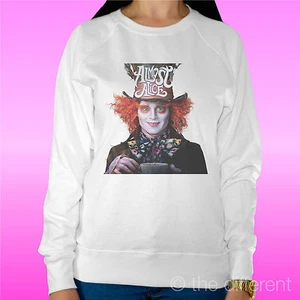 FELPA DONNA LEGGERA SWEATER BIANCO " CAPPELLAIO MATTO ALICE " ROAD TO HAPPINESS - Imagen 1 de 1