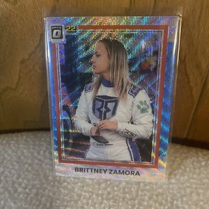 2022 Donruss Racing Optic - Brittney Zamora Carolina Blue Wave Prizm #82