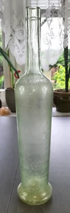 Antike Glasflasche 41 cm hoch Glas Flasche - Bild 1 von 5
