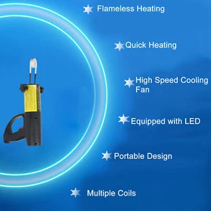 Magnetic Induction Heater Kit FH 1500 Handheld Flameless Heat Buster With 8Coils - Picture 1 of 24
