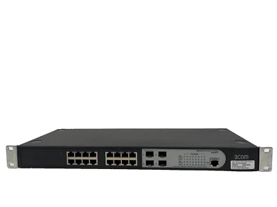 3Com 3CBLSG16 with Brackets 3Com 2916-SFP Plus Switch 16-Port Switch 10015607 - Image 1 of 4