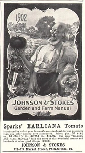 Johnson & Stokes Garden and Farm Manual Happy Farmer 1902 Antique Print Ad - Bild 1 von 1