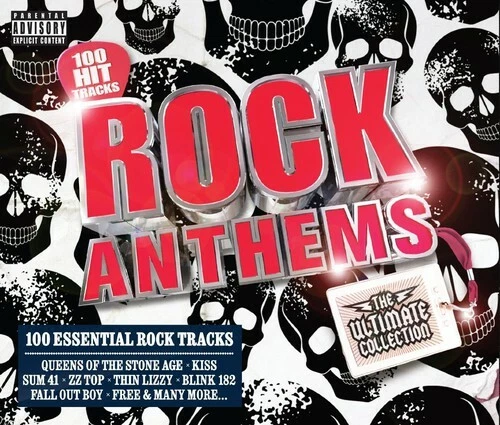 100 Rock Anthems, NEW 5 CDS Kiss, Scorpions, Nazareth,Telsa,ZZ Top, Procol Harum - Image 1 of 1