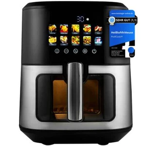 ProfiCook Heißluft-Fritteuse PC-FR 1286 H schwarz/edelstahl, 6,5 l, NEU - Bild 1 von 8