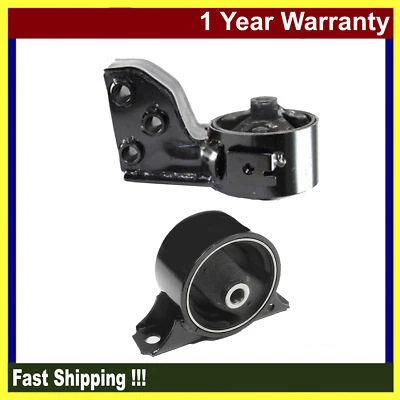 Juego de 2 piezas de montaje de motor M2725 para Eagle Summit DL 1996 sedán 1,5 L tracción delantera Foto 1 de 3