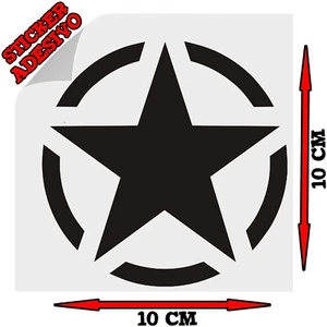 Sticker Adesivo STELLA MILITARE US ARMY renegade fuoristrada Tuning Auto Moto - Imagen 1 de 1
