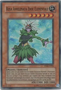 YU GI OH ROSA AVVELENATA EROE ELEMENTALE • PP02 • SUPER RARA - Picture 1 of 1