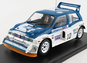 MODELLINO AUTO STATICO MG METRO 6R4 MOBIL N.10 RALLY RAC 1985 POND SCALA 1/24 - Foto 1 di 3