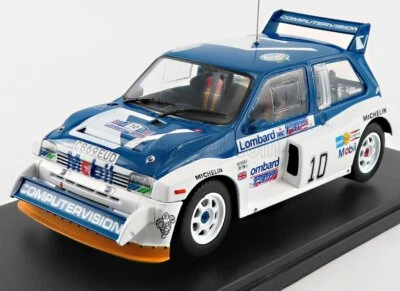 MODELLINO AUTO STATICO MG METRO 6R4 MOBIL N.10 RALLY RAC 1985 POND SCALA 1/24 - Immagine 1 di 3
