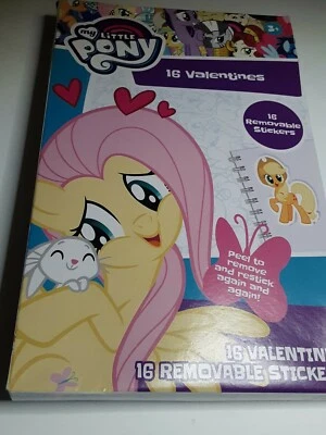 My Little Pony Valentine Day Class Exchange 16 Cards w stickers + Teacher card - Image 1 of 3