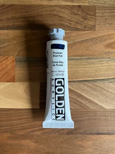 Tubo acrílico dorado de cuerpo pesado tono azul prusiano 59 ml serie 4 #1460 - Imagen 1 de 2