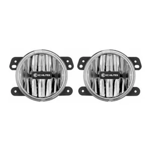 KC HiLiTES Gravity LED G4 Fog Light Pair Pack System for 2010-2018 Jeep JK - Picture 1 of 2