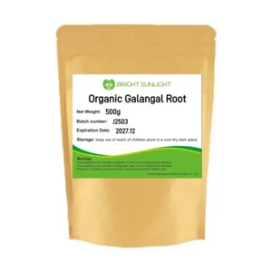 500g Raíz Galangal Orgánica (Alpina galanga) Raíz Corte Seco 100% Natural Orgánica - Imagen 1 de 6