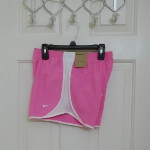 NWT Nike Big Girls Pink White Running Shorts sz S M L or XL - Picture 1 of 1