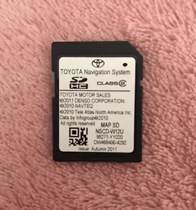 2012 2013 2014 TOYOTA 86271-YY020 Sequoia Tundra Sienna OEN NAVIGATION SD CARD - Picture 1 of 1